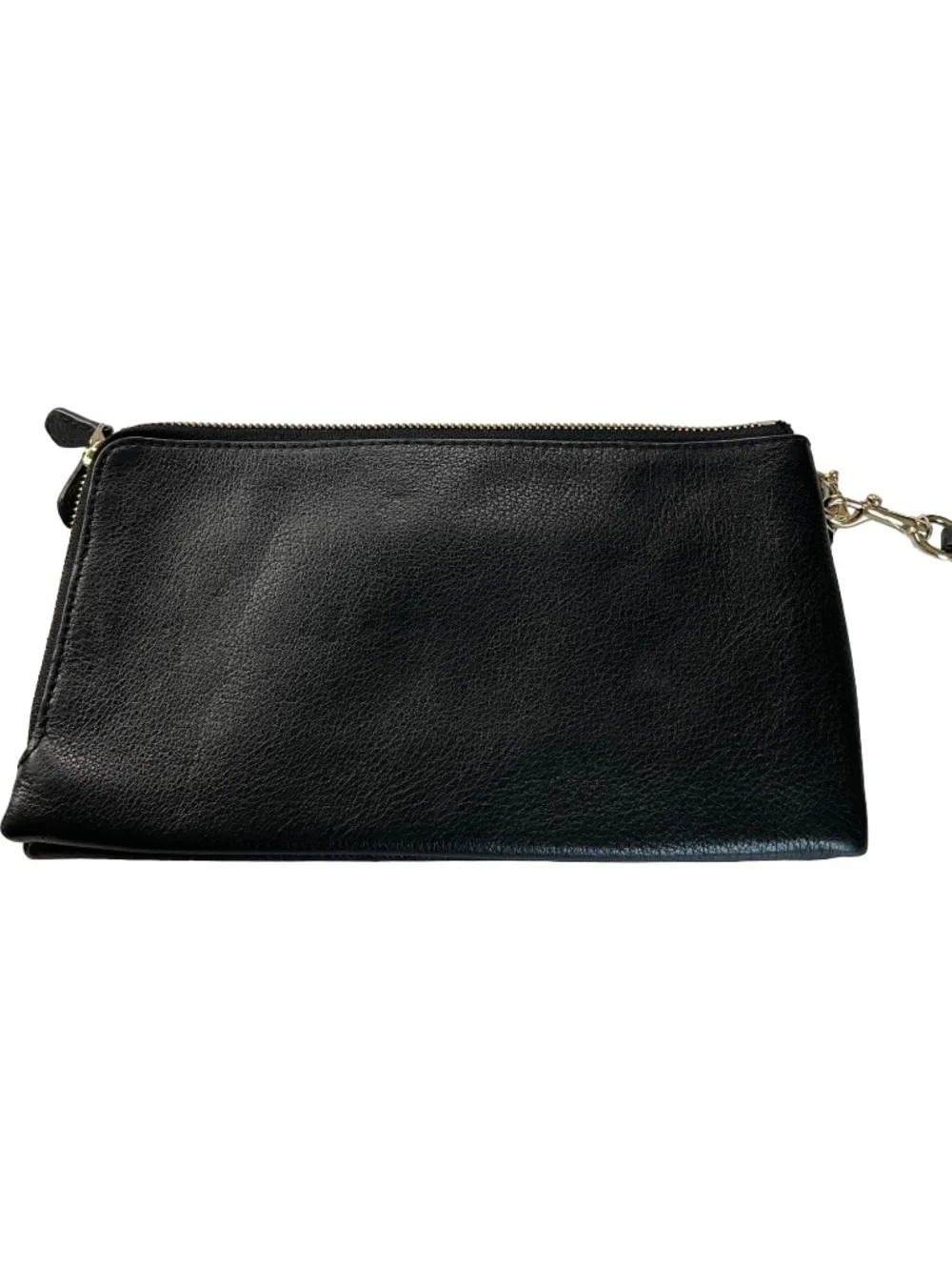 Coach Large Leather Corner Zip Wristlet Wallet
